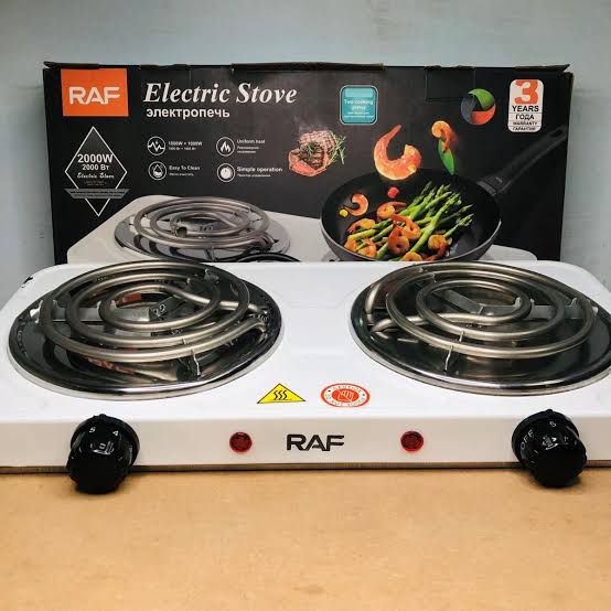 Electric Stove – Dual Coil Burner, Fast Heating & Easy-to-Clean Portable Cooktop